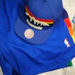 Basketball shorts and hat